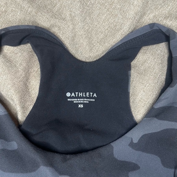 Athleta Black and Gray Camo Sports Bra - Picture 5 of 7